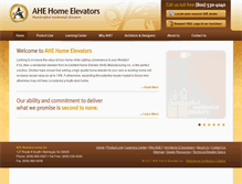 Tablet Screenshot of ahehomeelevators.com